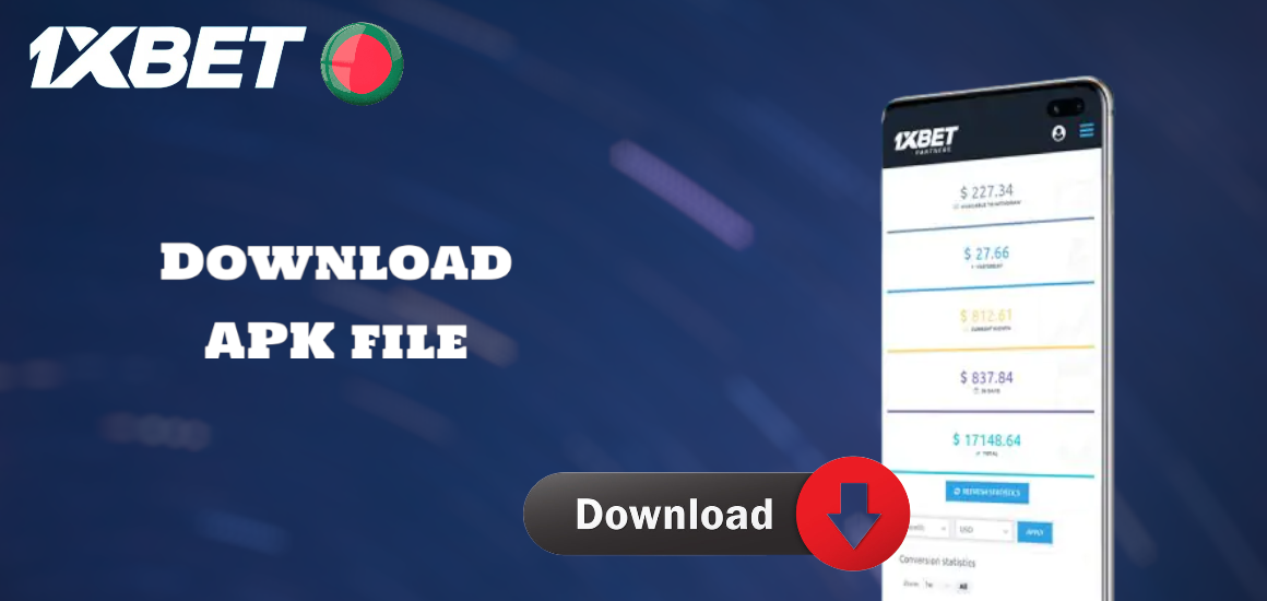 Download APK file of 1xBet affiliate app