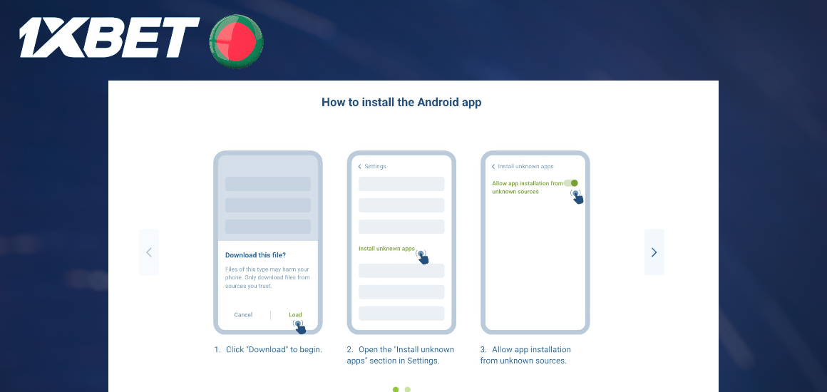How to download 1xBet for Android_